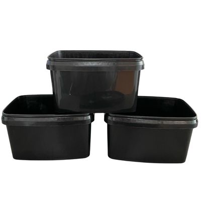 Individuelles Druckchemie-Plastik-Rechteck-Eimer mit Deckel und Griff 5L 10L 20L