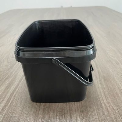 Individuelles Druckchemie-Plastik-Rechteck-Eimer mit Deckel und Griff 5L 10L 20L