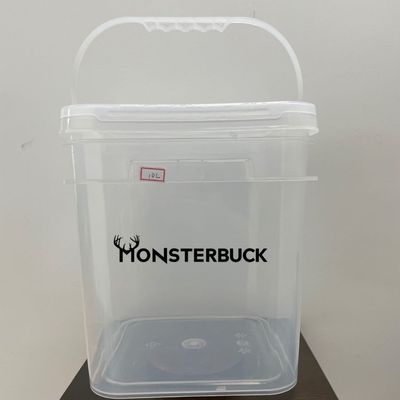 5 Gallonen 25L 15L 5L 20L Anpassung Quadrat-Eimer Plastikbehälter für Waschpulver
