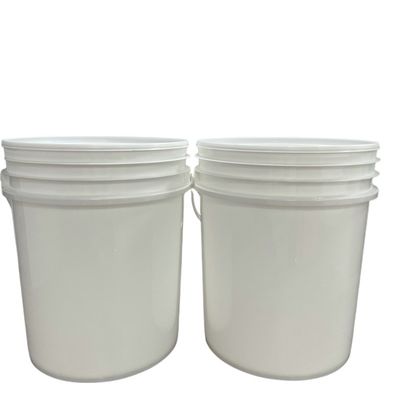 Lebensmittelvertriebslösungen 7 Gallonen Plastikbehälter mit blauem Druck