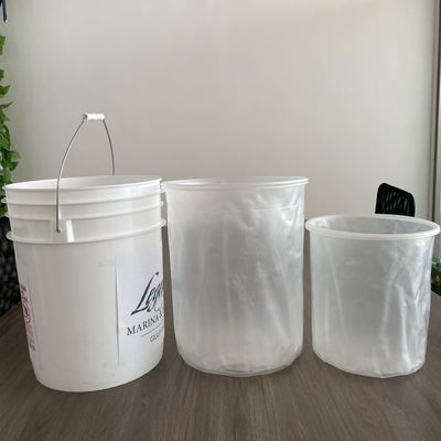 1.0 bis 2,5 MM Dicke Custom Liner für 8L 10L 20L Farbe und Druck Öl Eimer Behälter