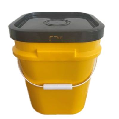 Durchsichtiger 20L 25L Quadrat Plastikbehälter mit Griff und Deckel
