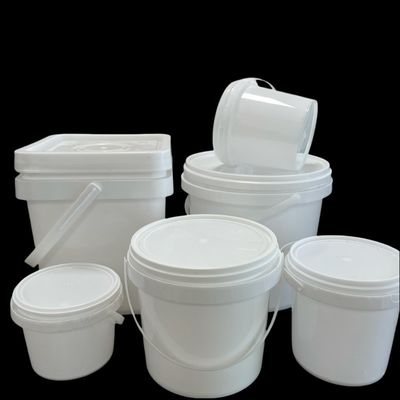 Sichere Lagerung von Tierfutter 2 Gallonen 8L weißer Plastikbehälter mit Deckel und Manipulationssicherheit