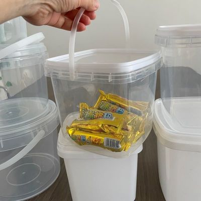 Silk Screen/Wärmeübertragung/IML-Druck quadratischer Plastikbehälter für Süßigkeiten und Kekse
