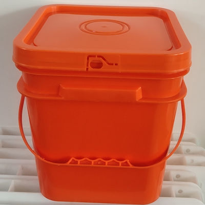 4L 5L 6L 8L 10L Plastik-Quadrat-Eimer mit Griff und Deckel