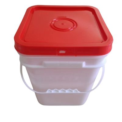 Lebensmittelsicher Farbe Popcorn Weiße Plastikbehälter mit Deckel