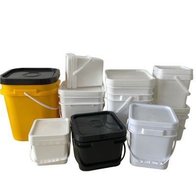 3L 4L 10L PP Plastik-Quadrat-Eimer mit Deckel für die kundenspezifische Anpassung von Lebensmitteln