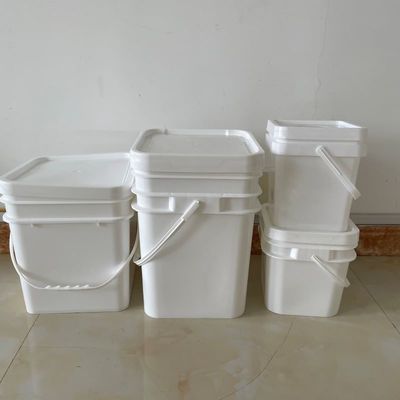 3L 4L 10L PP Plastik-Quadrat-Eimer mit Deckel für die kundenspezifische Anpassung von Lebensmitteln