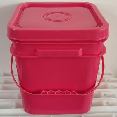 3L 4L 10L PP Plastik-Quadrat-Eimer mit Deckel für die kundenspezifische Anpassung von Lebensmitteln