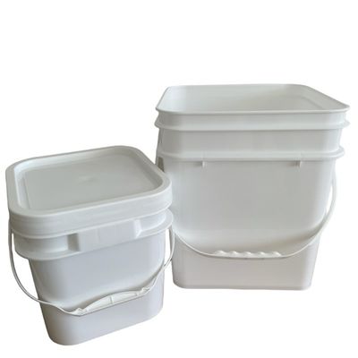 Gelbquadratischer Plastikbehälter 4L/5L/6L Kapazität für Verpackungswerkzeuge