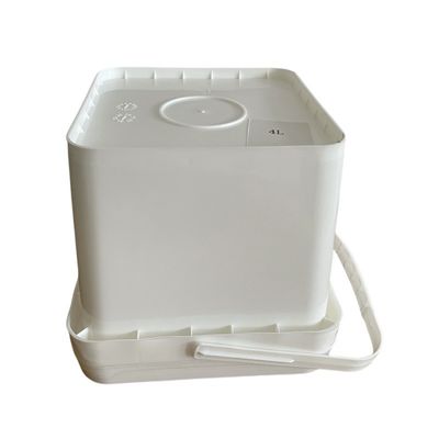 Gelbquadratischer Plastikbehälter 4L/5L/6L Kapazität für Verpackungswerkzeuge