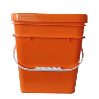 Gelbquadratischer Plastikbehälter 4L/5L/6L Kapazität für Verpackungswerkzeuge