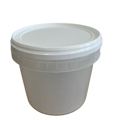5 kg Plastikbehälter und 5 L roter Plastikbehälter für chemische Flüssigkeit