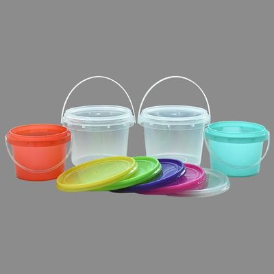 Klarer Donuts-Eimer mit Deckel und Griff BPA-freier Wiederverwendbarer Plastikbehälter 32 oz Trinkbehälter