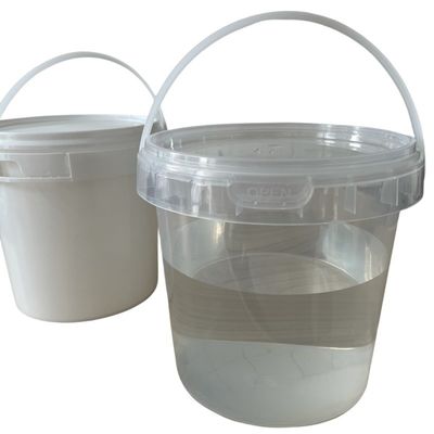 Personalisieren Sie Ihre Verpackung mit 2L runden Plastikbehältern und manipulationssicherem Griff