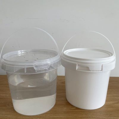 Wettbewerbsfähiger weißer runder Plastikbehälter mit einer Dicke von 2,0 mm und kostenloser Probe