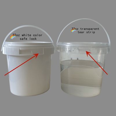 Plastik-Popcornbehälter mit leicht zu öffnendem Griff und Deckel mit einer Kapazität von 1-5 Gallonen