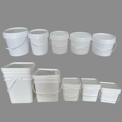10L 12L 16L 18L 20L 25L weiße Farbe Rechteck Plastikbehälter mit Deckel aus Qingdao
