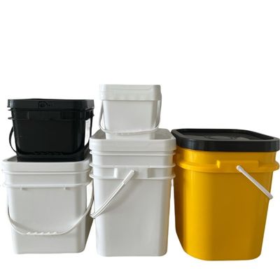 1L-25L Quadratfarbene Eimer mit von GAP/ISO/FDA zertifiziertem Griff und undichtem Griff