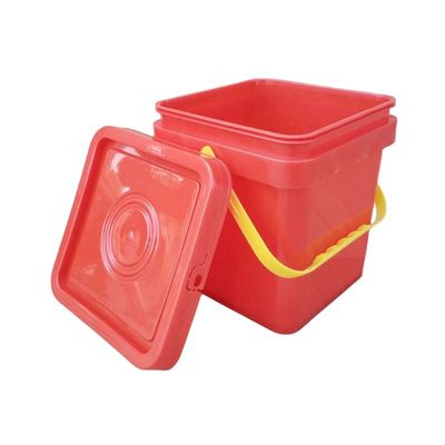 Quadratischer Plastikbehälter mit leicht zu öffnenden und zu schließenden Deckel 8 Liter anpassbare Quadratform