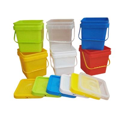 Quadratischer Plastikbehälter mit leicht zu öffnenden und zu schließenden Deckel 8 Liter anpassbare Quadratform