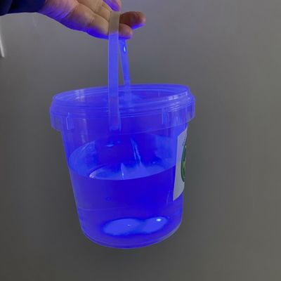 Chemische runde Plastikbehälter mit benutzerdefiniertem Logo und Lecksicherung für Lebensmittel