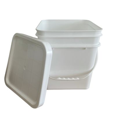8L 10L 15L Quadrat Plastikbehälter mit leicht zu öffnenden und zu schließenden Deckel Quadrat Form Quadrat Design
