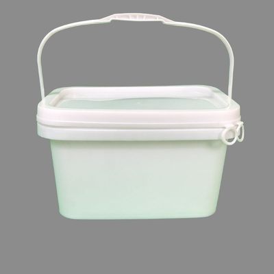HDPE-Schnittplattenbehälter aus Kunststoff mit Deckel für Putty-Pulver-Zement und Emulsionsfarbe