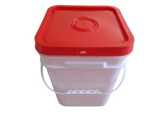 Polypropylen/HDPE 1L 2L 3L 4L 5L 7L 8L 10L quadratische Eimer mit Deckelwerkzeug zum Nutzen