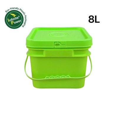 GAP/ISO/FDA zertifizierter Quadrat 200ml-25L Plastikbehälter mit leichtem Öffnen und Schließen des Deckels