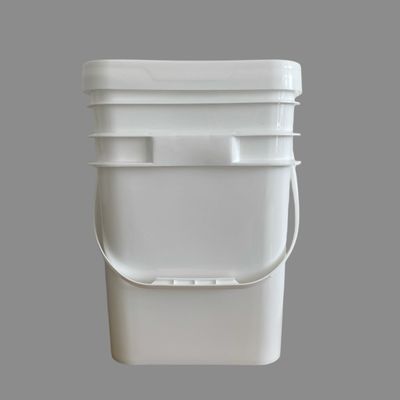 5 Gallonen 6 Gallonen Farbe Custom Plastik Eimer Eimer mit geschlossenem Deckel Quadrat Form Eimer