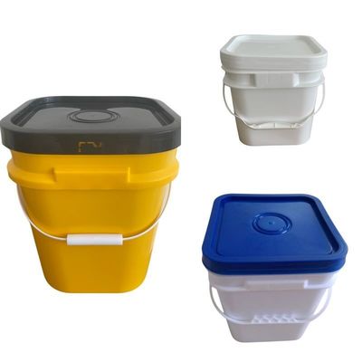 4L 5L 6L 7L 8L 10L 15L 18L 20L Quadrat Plastikbehälter mit Deckel