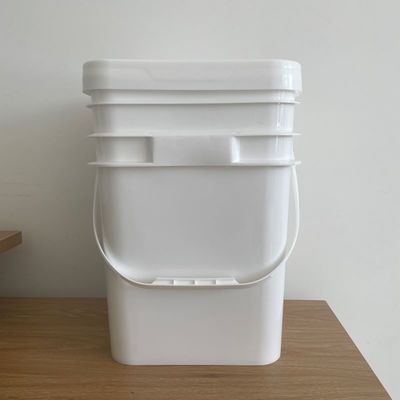 20L 25L Quadrat Plastikbehälter mit Griff und Deckel für Mist Futter für Haustiere Kaffeebohnen und Nüsse