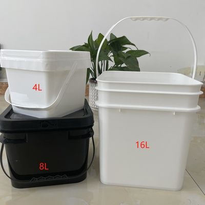 8L 2 Gallonen Quadratbehälter mit Deckel aus langlebigem und schlagfestem PP-Material