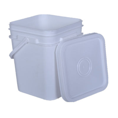 Lebensmittelqualität 10 Liter Quadrat Plastikbehälter mit farbenfroher Oberfläche und HDPE-Material
