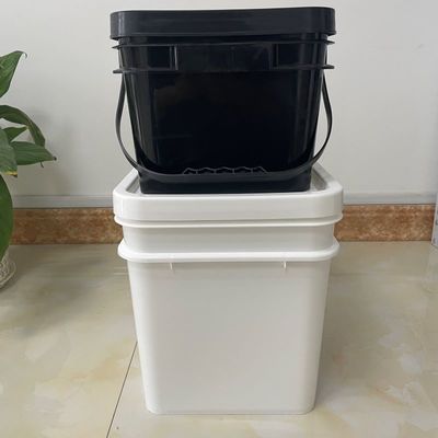 Pickles 5L 6L 8L 10L Quadrat Plastikbehälter mit benutzerdefiniertem Farblogo und leicht zu öffnen