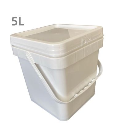 Pickles 5L 6L 8L 10L Quadrat Plastikbehälter mit benutzerdefiniertem Farblogo und leicht zu öffnen