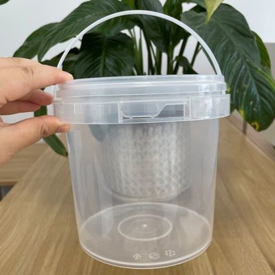 Eimer 500 ml-5l Klarweiß Plastik Eimer für Popcorn Getränke Eis Butter und mehr