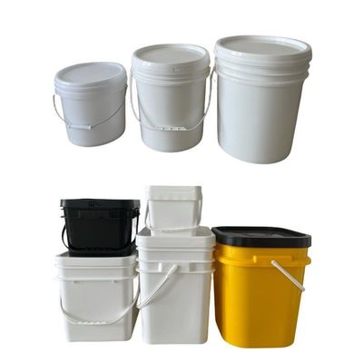 Farbenfrohe, maßgeschneiderte, quadratische Behälter mit Deckel und Griff GAP/ISO/FDA zertifiziert perfekt