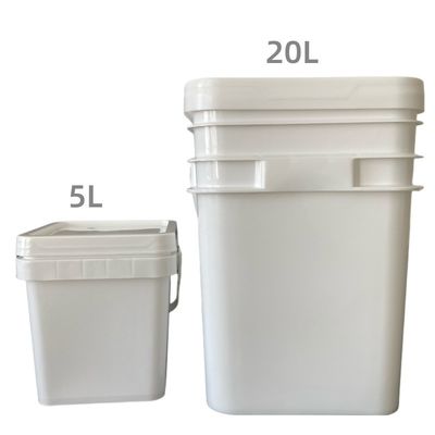 Farbenfrohe, maßgeschneiderte, quadratische Behälter mit Deckel und Griff GAP/ISO/FDA zertifiziert perfekt
