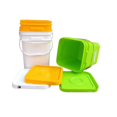 Einfacher offener, schließender, quadratischer Plastikbehälter 5L 8L 10L 15L 20L Dicke 1,0 bis 2,5 mm Langlebig
