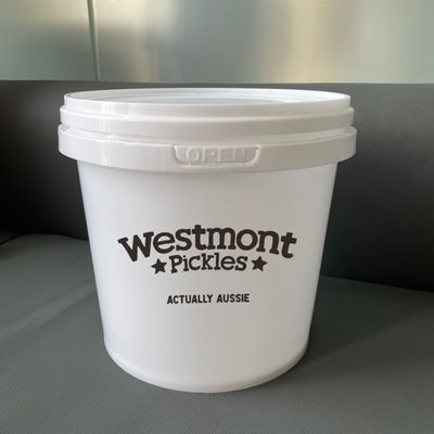 3 Liter Plastikbehälter mit Logo Polypropylen Eis und Süßigkeiten