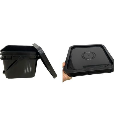 1.0 bis 2,5 MM Dicke BPA-frei Lebensmittelqualität Weiße Quadrat-Eimer Kunststoffbehälter 5L 10L 15L 20L