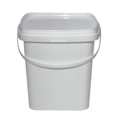 Anpassen Quadrat Bucket Clear Container mit Eimern Deckel und Griff