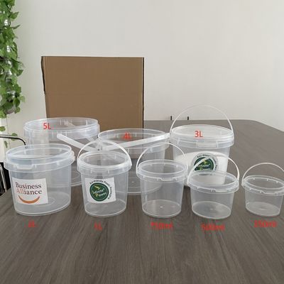 Plastikbehälter mit Deckel und Handgriffe 1L-5L Kapazität Plastikbehälter 1,0-2,5 MM Dicke