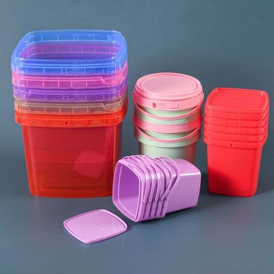 1.0 bis 2,5 mm Dicke Plastikbehälter mit Deckel und Handgriffe für individuelle Verpackungen