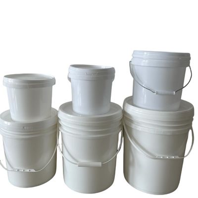 Kleine weiße Plastikbehälter mit Deckel 1L 2L 3L 4L 5L und kostenlose Probe enthalten