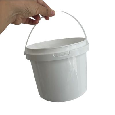 Kleine weiße Plastikbehälter mit Deckel 1L 2L 3L 4L 5L und kostenlose Probe enthalten
