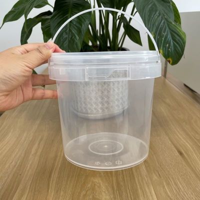 500 ml 1L 2L 3L 4L 5L Klarer Plastikbehälter Rundbehälter für ein langlebiges und robustes Design
