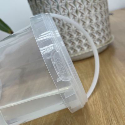 500 ml 1L 2L 3L 4L 5L Klarer Plastikbehälter Rundbehälter für ein langlebiges und robustes Design